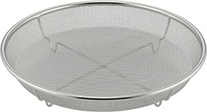 下村企販 フライパンで手軽に使える 蒸しざる 25cm 【日本製】 フライパンで手軽に蒸し料理 野菜・麺類・豆腐の水切りにも 食洗機対応 ステン