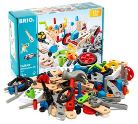 BRIO ( ブリオ ) ビルダー コンストラクションセット [全136ピース] 対象年齢 3歳~ ( 大工さん 工具遊び おもちゃ 知育玩具