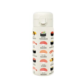 和宝堂 真空二重 保温保冷 ステンレス ワンプッシュボトル 350ml 寿司 ワンタッチ ロック付き 片手で楽々 水筒 和柄 インバウン