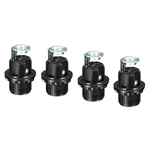 PATIKIL E12�d���z���_�[ ���C�g�\�P�b�g 4�� �˂����� �S�˂� LED�d�������v�z���_�[ �y���_���g���C�g�p �u���b�N