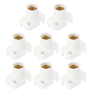 PATIKIL E12�x�[�X LED�d���p�����v�z���_�[ �K���[�W �R���Z���g �n�����p �ϔM�v���X�`�b�N���l�W�����C�g�\�P�b�g �z���C�g 8��