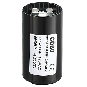 PATIKIL ���[�^�[�n���R���f���T�[ 233-280uF/Mfd 125V 50/60Hz CD60 ���s�R���f���T ���[�^�[�n���R���f���T
