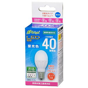 �I�[���d�@ LED�d�� ���`(40�`����/550lm/�����F/E17/�L�z��195°/�����Ή�/�f�M�ގ{�H���Ή�) LDA4D-G-E17