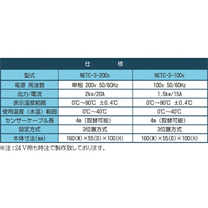 楽天市場】デジタル電子サーモコントローラーNETC-3単相 100v : ニュー 