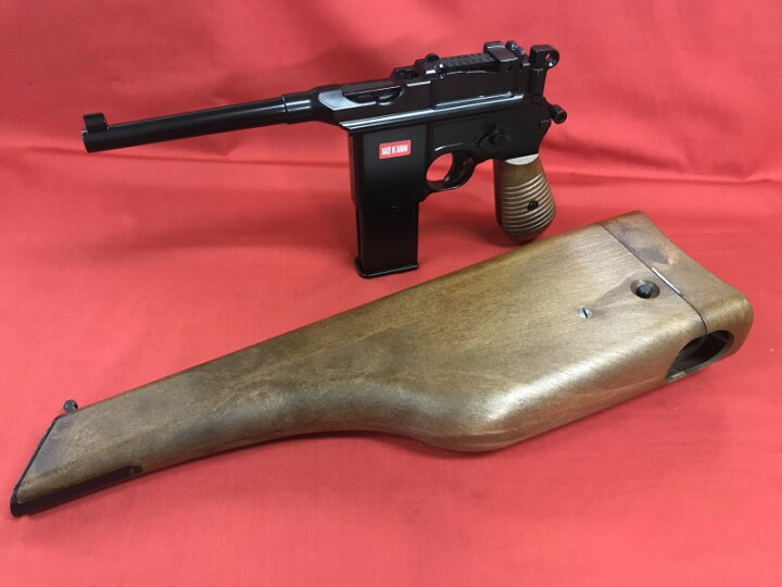 楽天市場】ガスガン AW モーゼル M712 専用ストックホルスター付き 