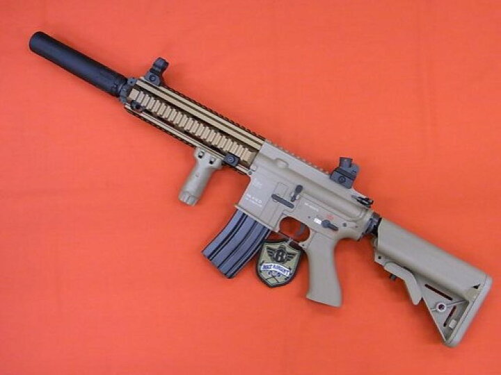 楽天市場】電動ガン BOLT HK416 Devgru B.R.S.S サイレンサー付き タン 