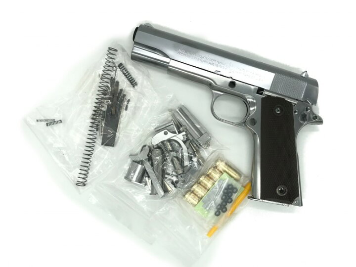 マルシン コルトガバメント M1911A1 シルバー 組み立てキット モデル 