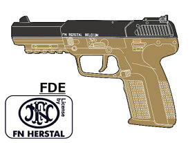 ガスガン マルシン FN Five‐seveN 5-7 CO2 EXB 真ちゅうピストン仕様 Ver.2強化版 FDEフレーム