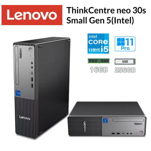 Lenovo �f�X�N�g�b�v�p�\�R�� ThinkCentre neo 30s Small Gen 5 CPU ��13���� intel core i5 13420H ������ 16GB SSD 256GB Windows11 Pro DVD �X�[�p�[�}���`�h���C�u ���� �L��LAN �V�i 13DGS3W100