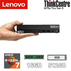 lenovo �����^ �f�X�N�g�b�v�p�\�R�� ThinkCentre M75q Tiny Gen 5 Ryzen 7 PRO 8700GE ������ 16GB SSD 512GB Windows11 �L�� ����LAN �f�X�N�g�b�v PC �P�� ���m�{ �V�i 12RR000BJP �y�����w��E������s�z
