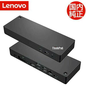 Lenovo ThinkPad jo[T Thunderbolt 4 hbN 40B00135JP 135W ACA_v^ Thunderbolt4 DisplayPort HDMI USB Type A C C[Tlbg g rWlXp ItBXݑΖ P[uǗ RJ-45 m{ 
