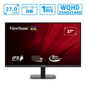 tj^[ ViewSonic 27.0^ Ch WQHD ( 2560×1440 ) IPS pl mOA fBXvC ( VA2708-2K-MHD ) 60Hz Vi C` ysz yԌz