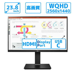 y|Cgő28{z tj^[ LG Chj^[ 23.8^ WQHD(2560×1440) IPS tfBXvC LEDobNCg 75Hz HDMI DisplayPort USB Type-C Ή 24QP750-By/Ԏwsz