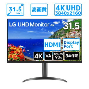 y}\ |Cgő47{z tj^[ fBXvC Ch LG 31.5C` 4K Xs[J[  `g s{bg  HDMI Vi : 32UR550K-B