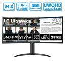 LG 液晶ディスプレイ ディスプレイ 34型 モニター ウルトラワイドモニター 34型 UWQHD 3440x1440 VA 5ms USB-C 給電 高さ調整 縦回転 チルト VESA対応 HDMI DisplayPort 34WR55QK-B