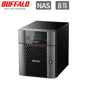 Buffalo �o�b�t�@���[ TeraStation �V�i NAS �f�[�^�ۑ� TS5420DN0804 TS5420DN�V���[�Y 4�h���C�u 8TB TS5420DN0804 �y����s��/���ԑюw��s�z