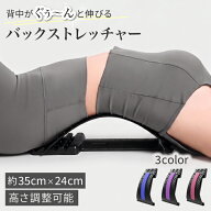背中 ストレッチ バックストレッチャー 背筋 背骨 腰 伸ばす ツボ押し 猫背 ストレッチ器具 マッサージ …