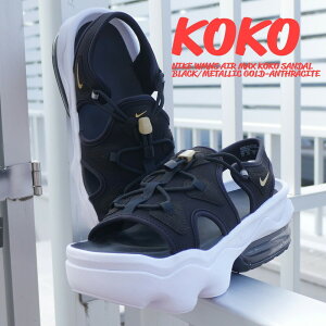 SĐViEKi iCL NIKE WMNS AIR MAX KOKO SANDAL GA}bNX RR T_ BLACK/METALLIC GOLD-ANTHRACITE CI8798-002 Y fB[X tbgEFA