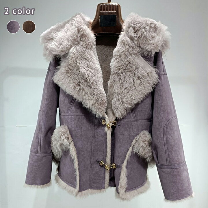 楽天市場】暖かいムートンジャケット本革リアルムート リアルラビット  