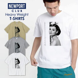 Tシャツ メンズ プリントtシャツ アメカジ ストリート サーフ 西海岸 フォト フォトt オードリーヘップバーン メンズtシャツ プリント セール 送料無料 半袖 ティーシャツ XXL XXXL