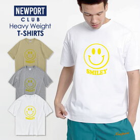 Tシャツ メンズ プリントtシャツ アメカジ ストリート サーフ スマイル スマイリー SMILE シンプル アイコン ヘビー メンズtシャツ プリント セール 送料無料 半袖 ティーシャツ XXL XXXL