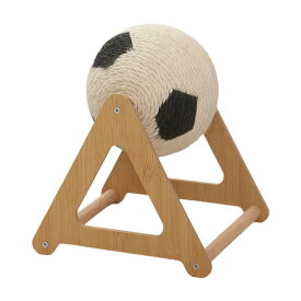 猫用スクラッチャーボール サッカーデザイン – 家具保護 インタラクティブ玩具 サイザル麻製 耐摩耗