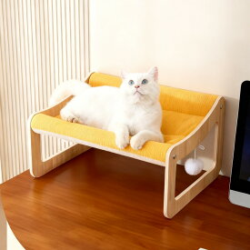 天然サイザル麻製デスクトップ猫用爪とぎベッド型ペット家具、環境に優しい省スペースデスク猫ベッド