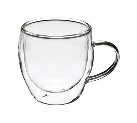 ダブルウォール グラス カップ 270ml 二重構造 保温 保冷 持ちやすい 結露しない