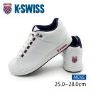 K・SWISS ケースイス スニーカー メンズ ローカット 3色展開 通勤 通学 WHITE×NAVY×RED KS100【FT】