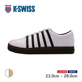 《お買い物マラソン限定値下げ＆P10倍》【送料無料】K・SWISS ケースイス CLASSIC クラシック スニーカー メンズ レディース 本革 レザースニーカー ローカット WHITE×BEIGE KS88【FT】