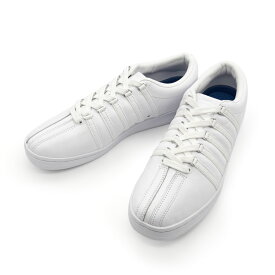 K・SWISS ケースイス CLASSIC クラシック スニーカー メンズ 本革 レザースニーカー ローカット WHITE KS88【FT】