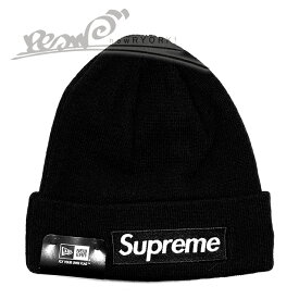 【10％OFF GW Special SALE】【メンズ ニットキャップ・ブラック】Supremeシュプリーム【NEW ERA BOX LOGO BEANIE】【FW15BN8】”シュプリームニューエラコラボボックスロゴビーニー”