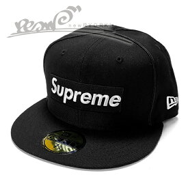 【10％OFF SALE】【メンズ キャップ・ブラック】Supremeシュプリーム【Piping Box Logo New Era】【SS17H79】【7 3/8】”シュプリームニューエラコラボパイピングボックスロゴキャップ”