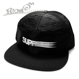 【10％OFF SALE】【メンズ キャップ・ブラック】Supremeシュプリーム【MOTION LOGO IRIDESCENT 5-PANEL】【SS16H43】”シュプリームモーションロゴキャンプキャップ”