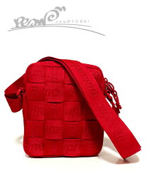 【送料無料】【楽ギフ_包装】【メンズ レディース ショルダーバッグ・レッド】Supremeシュプリーム【Woven Shoulder Bag】【SS23B28】”シュプリームウーブンショルダーバッグ”
