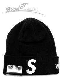 【20％OFF GW Special SALE】【メンズ ニットキャップ・ブラック】Supremeシュプリーム【New Era S Logo Beanie】【FW23BN42】”シュプリームニューエラコラボSロゴビーニー”