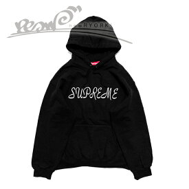 【20％OFF GW Special SALE】【メンズ プルオーバーパーカー・ブラック】Supremeシュプリーム【Script Hooded Sweatshirt】【SS23SW57】【M L XL】”シュプリームスクリプトプルオーバーパーカー”