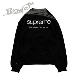 【20％OFF GW Special SALE】【メンズ スウェット・ブラック】Supremeシュプリーム【NYC Crewneck】【FW23SW119】【M L XL XXL】”シュプリームニューヨークシティクルーネックスウェット”