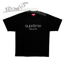 【送料無料】【あす楽対応】【楽ギフ_包装】【メンズ Tシャツ・ブラック】Supremeシュプリーム【Classic Logo S/S Top】【FW23KN82】【M L XL】”シュプリームクラシックロゴ刺繍ショートスリーブTシャツ”