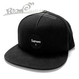 【10％OFF SALE】【メンズ キャップ・ブラック】Supremeシュプリーム【Twill Patch 5-Panel】【SS24H23】”シュプリームツイルパッチ5パネルキャップ”