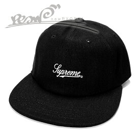 【送料無料】【楽ギフ_包装】【メンズ キャップ・ブラック】Supremeシュプリーム【Script Logo 6-Panel】【SS24H90】”シュプリームスクリプトロゴ6パネルキャップ”