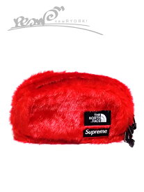 【30％OFF SALE】【メンズ ウエストバッグ・レッド】Supremeシュプリーム【Supreme/The North Face Faux Fur Waist Bag】【NF0A5G87682】”シュプリームノースフェイスコラボフェイクファーウエストバッグ”