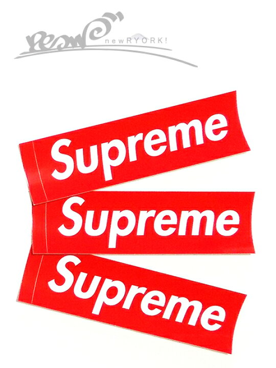 【送料無料】【ステッカー・レッド】Supremeシュプリーム【Supreme Box Logo Sticker】” シュプリームボックスロゴステッカー3枚セット” newRYORK（ニューリョーク）