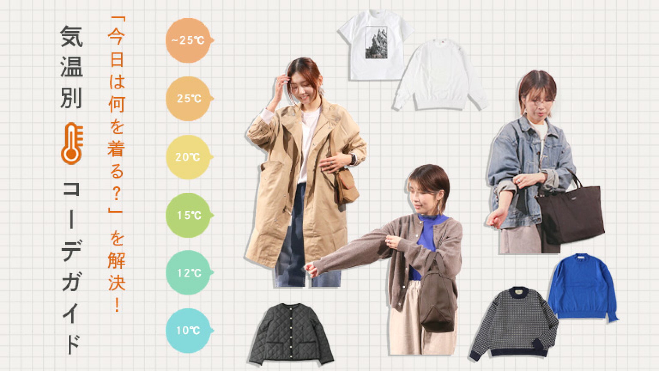 秋から冬まで着まわせる軽アウター｜気温別におすすめコーデ紹介