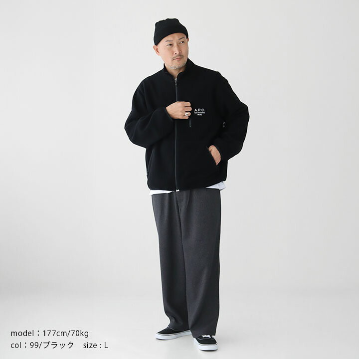 楽天市場】A.P.C. アーペーセー｜フリースブルゾン VESTE-POLAIRE 