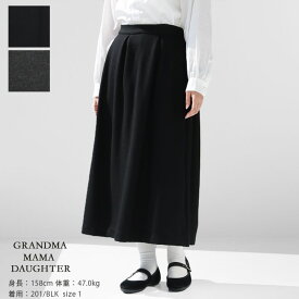 【36％OFF！FINALセール対象商品】GRANDMA MAMA DAUGHTER(グランマ ママ ドーター) イージーカットタックスカート(TK2332181)