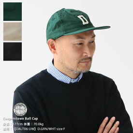 COOPERSTOWN BALL CAP(クーパーズタウン ボールキャップ) CHINO TWILL ロゴキャップ(DALT06-UW)(YTWA31-UW)(PORP47-UW)