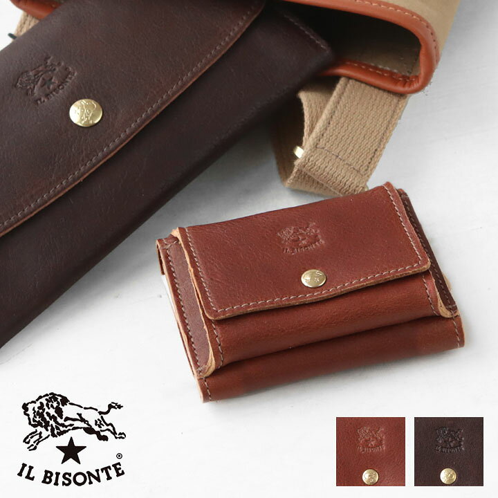 楽天市場】IL BISONTE(イルビゾンテ) トリフォルドウォレット 