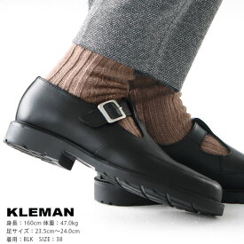 KLEMAN(クレマン) DAISYOR Tストラップ レザーシューズ