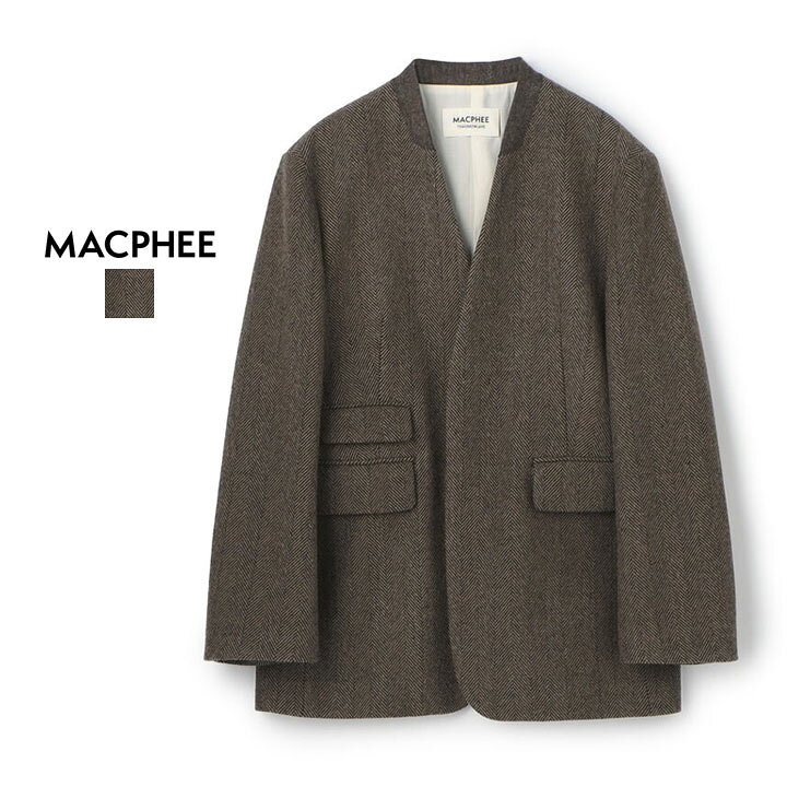 楽天市場】MACPHEE マカフィー｜アルパカヘリンボーン カラーレス 